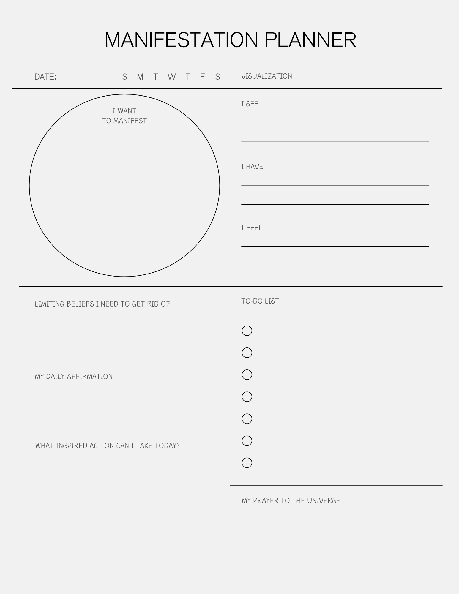 Manifestation Journal: 30 Powerful Manifestations and Affirmations
