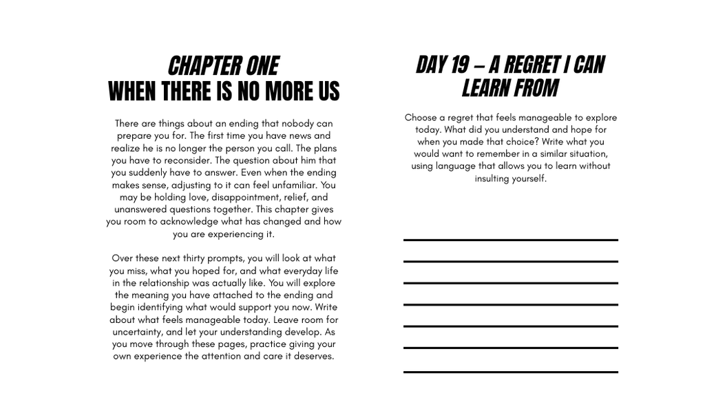 After Him: 90-Day Guided Breakup Journal for Women (Digital PDF)