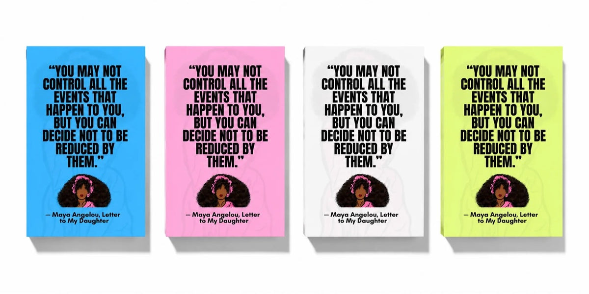 After Him guided breakup journal for women, white cover with illustrated woman in pink robe
