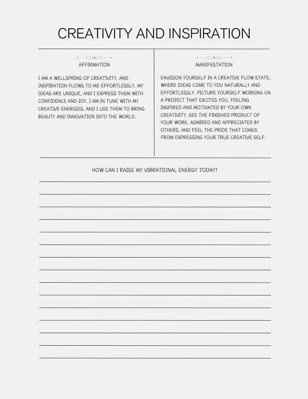 Manifestation Journal: 30 Powerful Manifestations and Affirmations