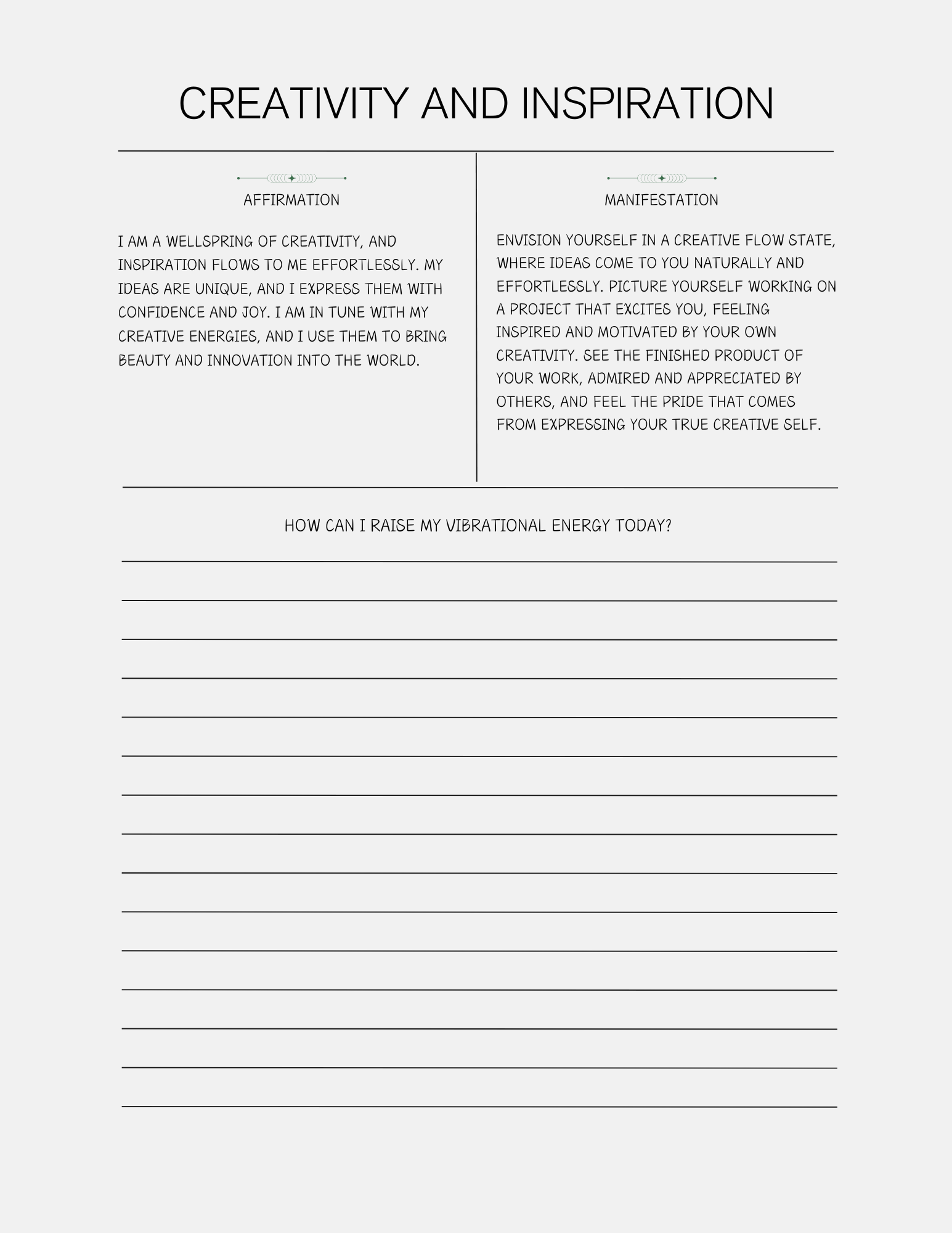Manifestation Journal: 30 Powerful Manifestations and Affirmations