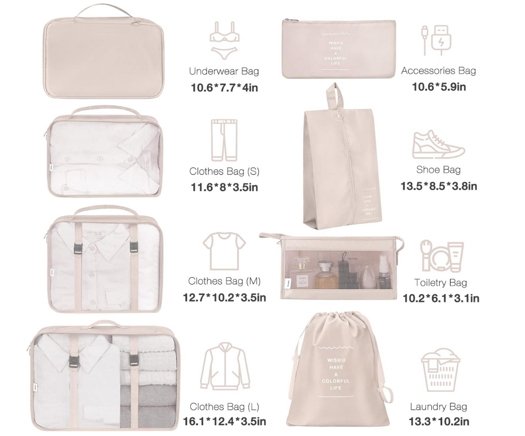 8-Set COI Packing Cubes